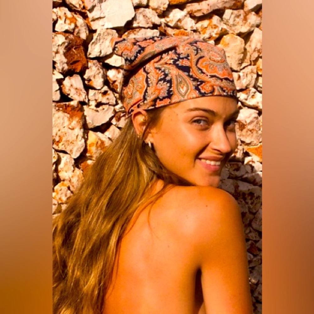 Free people boho floral head wrap